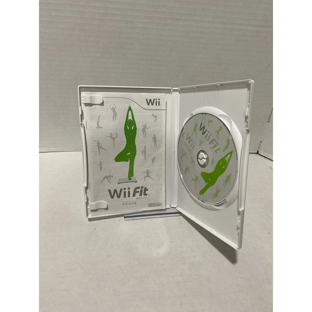 Nintendo Wii Fit Video Game Japanese Import NTSC-J CIB White Excellent